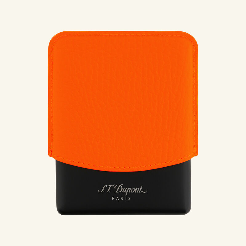 st dupont fluo cigarettes case orange