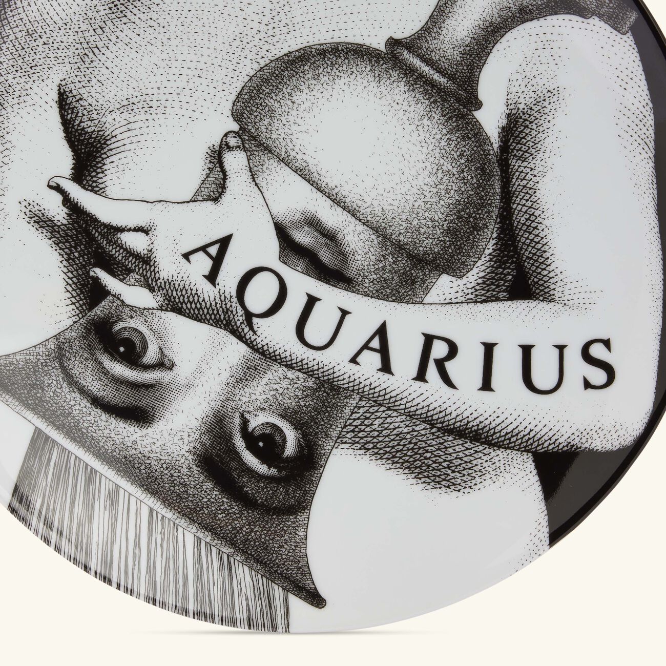 Tema e Variazioni no.358 Aquarius Wall Plate fornasetti tema e variazioni no 358 aquarius wall plate