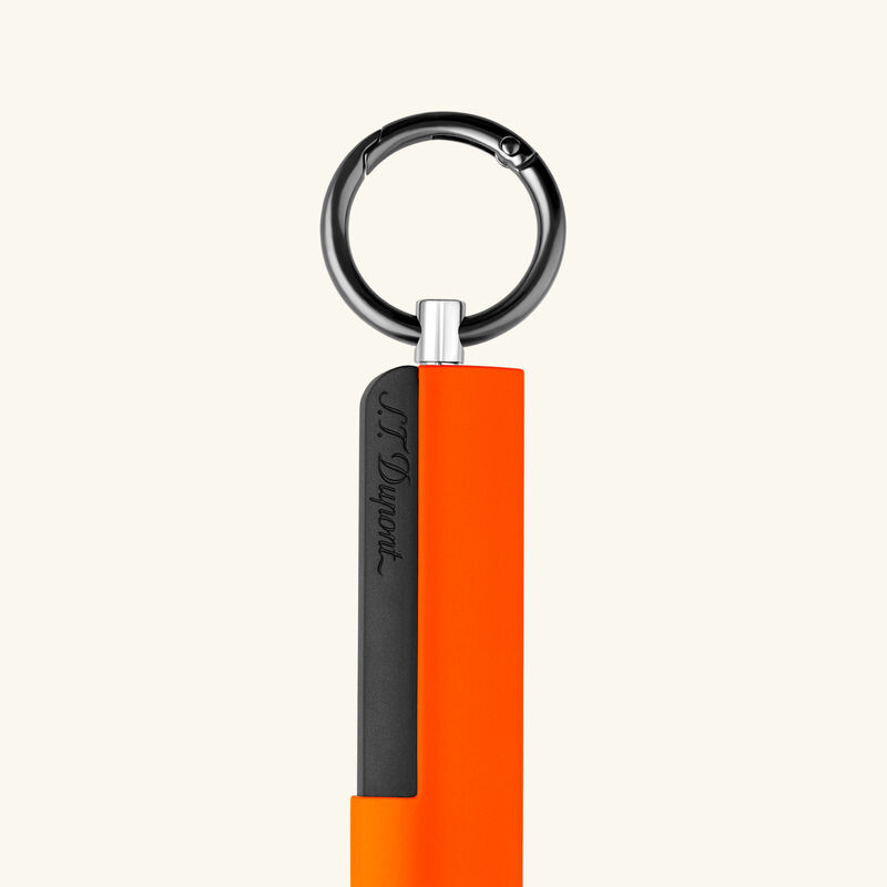 اس تي دوبون سلسلة مفاتيح بأداة ثقب السيجار فلو بلون برتقالي نيون