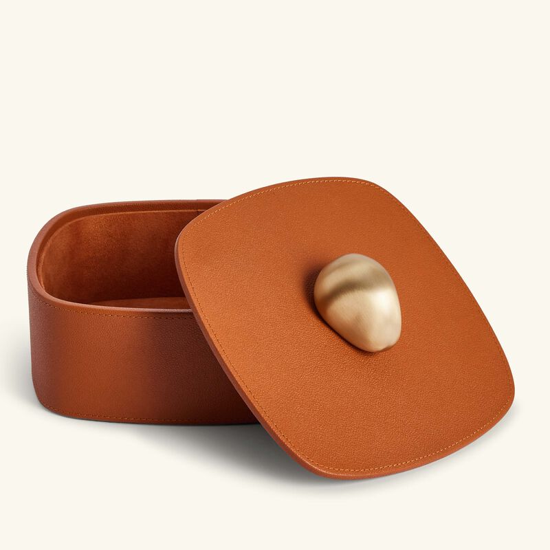 Pebble Trinket Box Camel assouline pebble trinket box camel