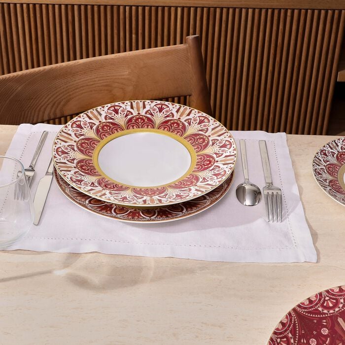 طبق شوربة كبيرريف دو نيل بوربر الأحمر 27 سم هافيلاند طبق شوربة كبيرريف دو نيل بوربر الأحمر 27 سم