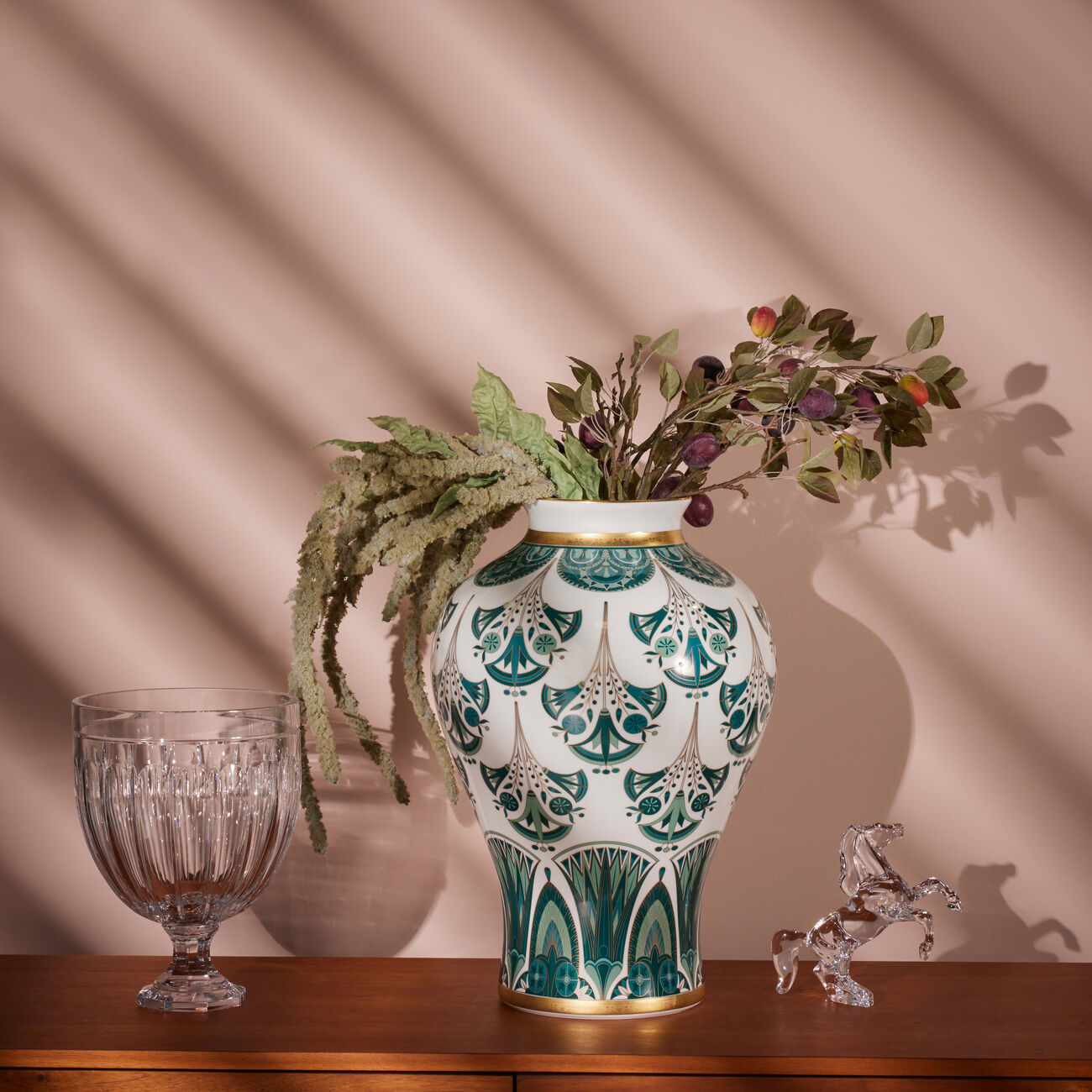 haviland r ves du nil prestige vase large green