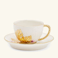 villari acapulco coffee cup   saucer white