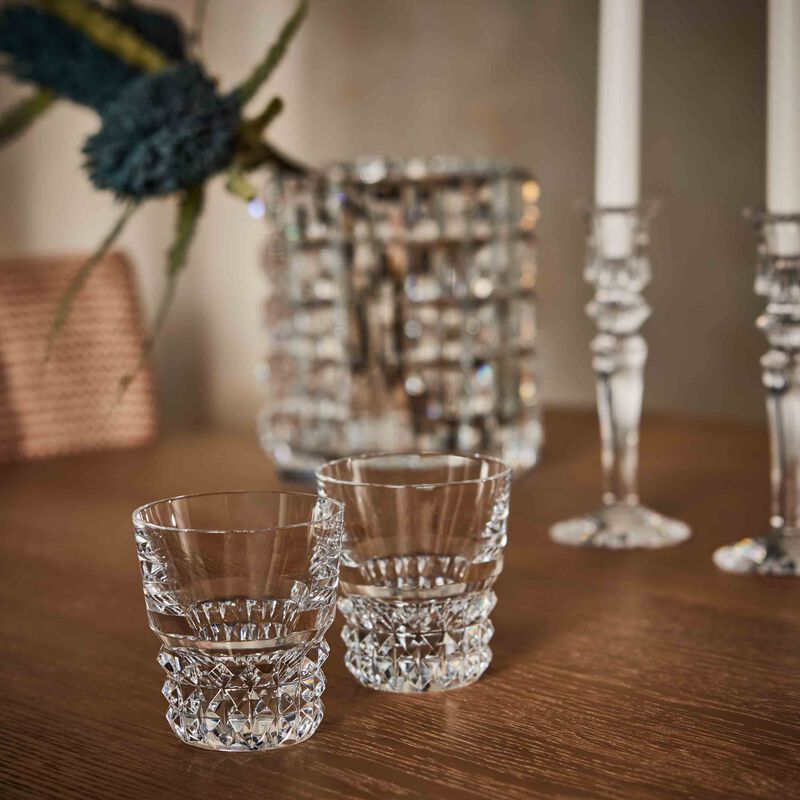 baccarat louxor tumbler glass clear set of 2