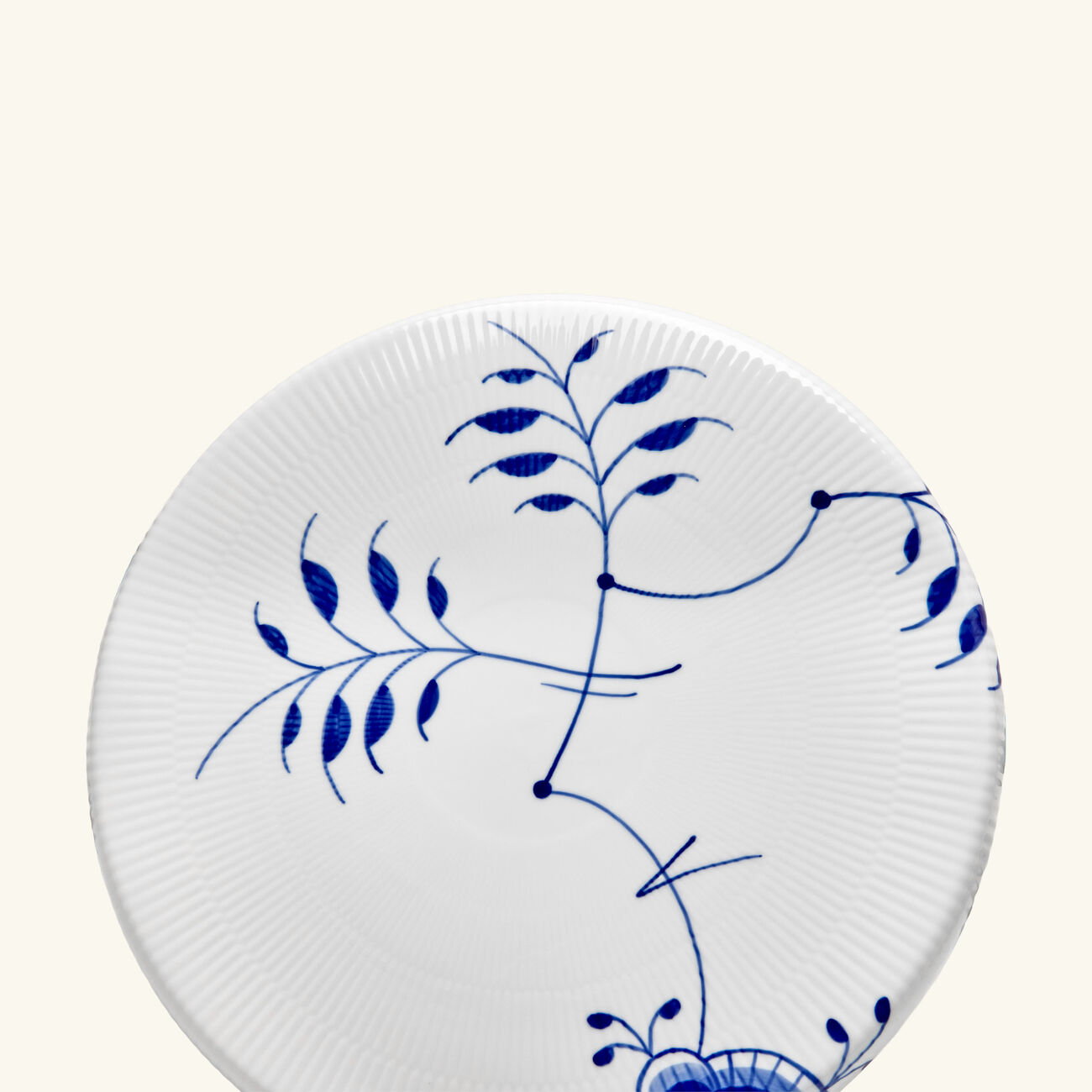 رويال كوبنهاغن حامل الكعك بلو فلوتد ميغا باللون الأبيض