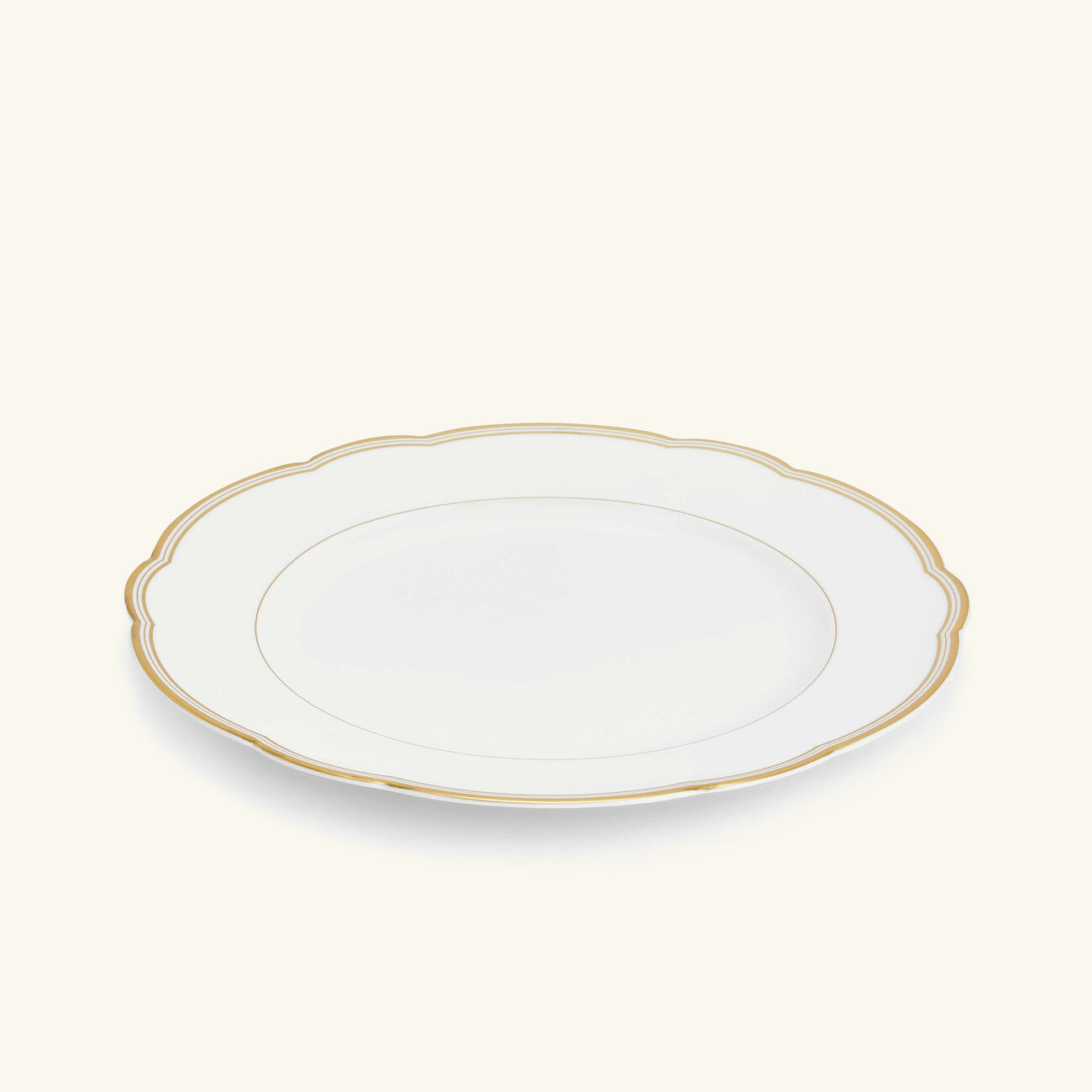 bernardaud pompadour dinner plate round gold 26cm