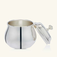 christofle albi sugar bowl with lid silver plated