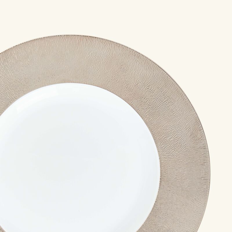 Dune Service Plate Round Silver 31cm bernardaud dune service plate round silver 31cm