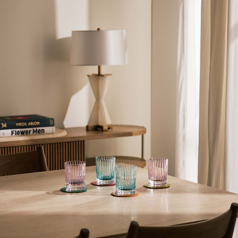 baccarat harmonie drinking glass pink set of 2