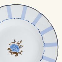 bernardaud brocante soup plate round blue 22cm