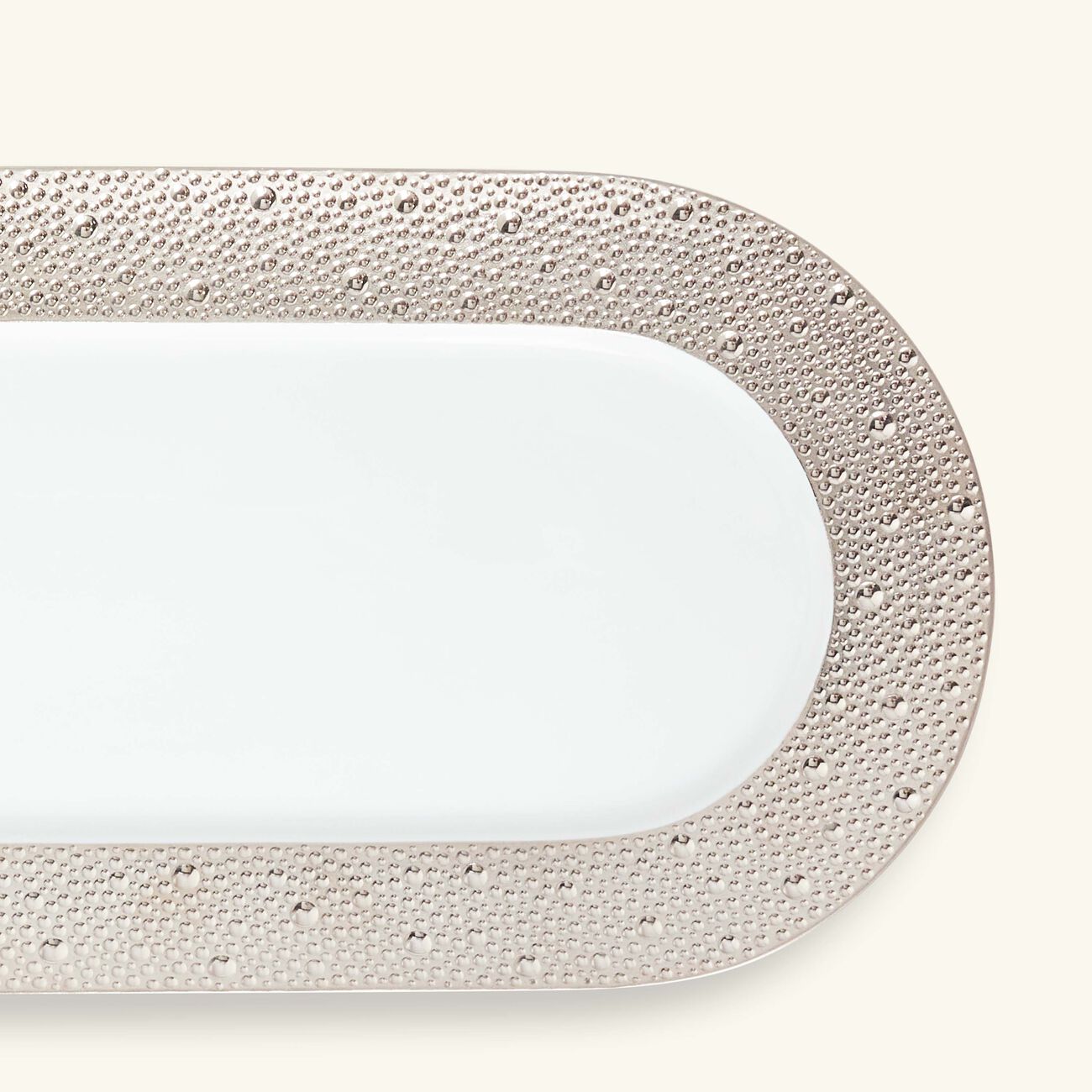 Ecume Serving Platter Rectangular Silver 39cm bernardaud ecume serving platter rectangular silver 39cm