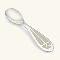 christofle quartz talisman baby spoon white