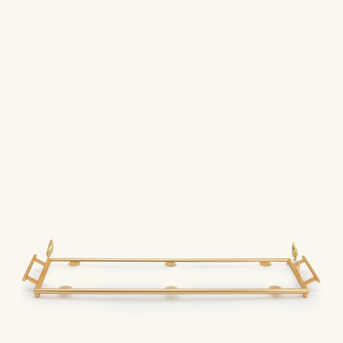 villari extravaganza serving tray rectangular large gold