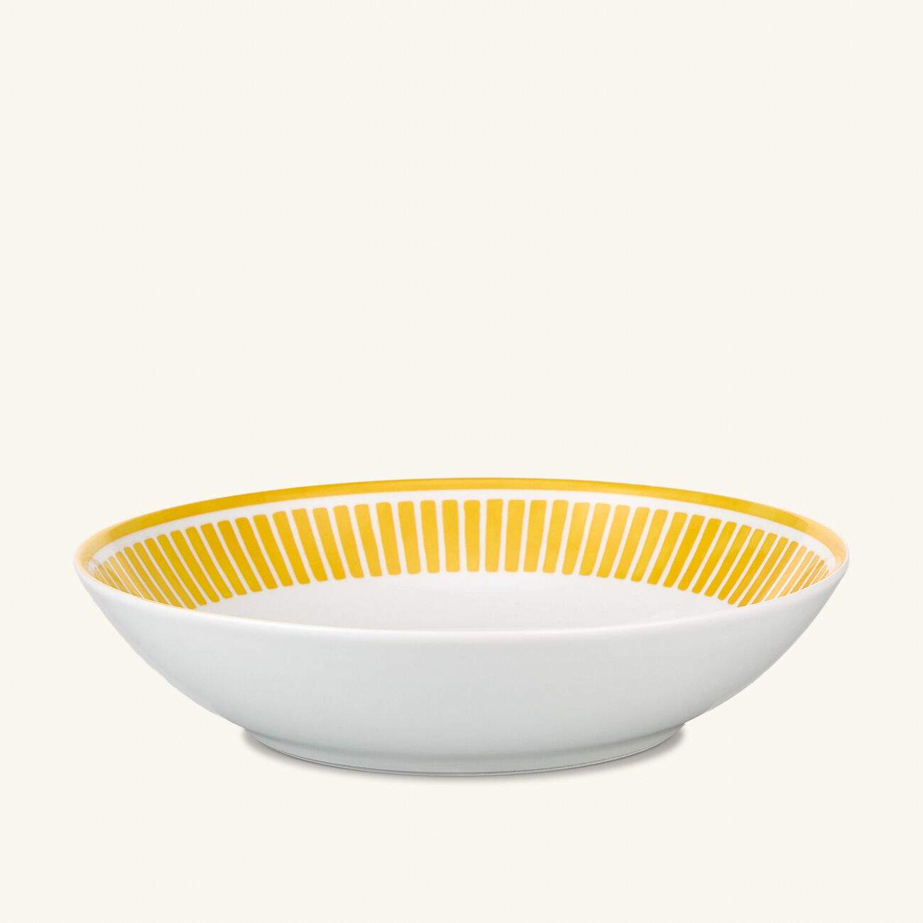 christofle malmaison riviera soup cereal pasta bowl round yellow 19 cm
