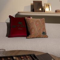 Arnica Embroided Cushion Brown etro arnica embroided cushion brown