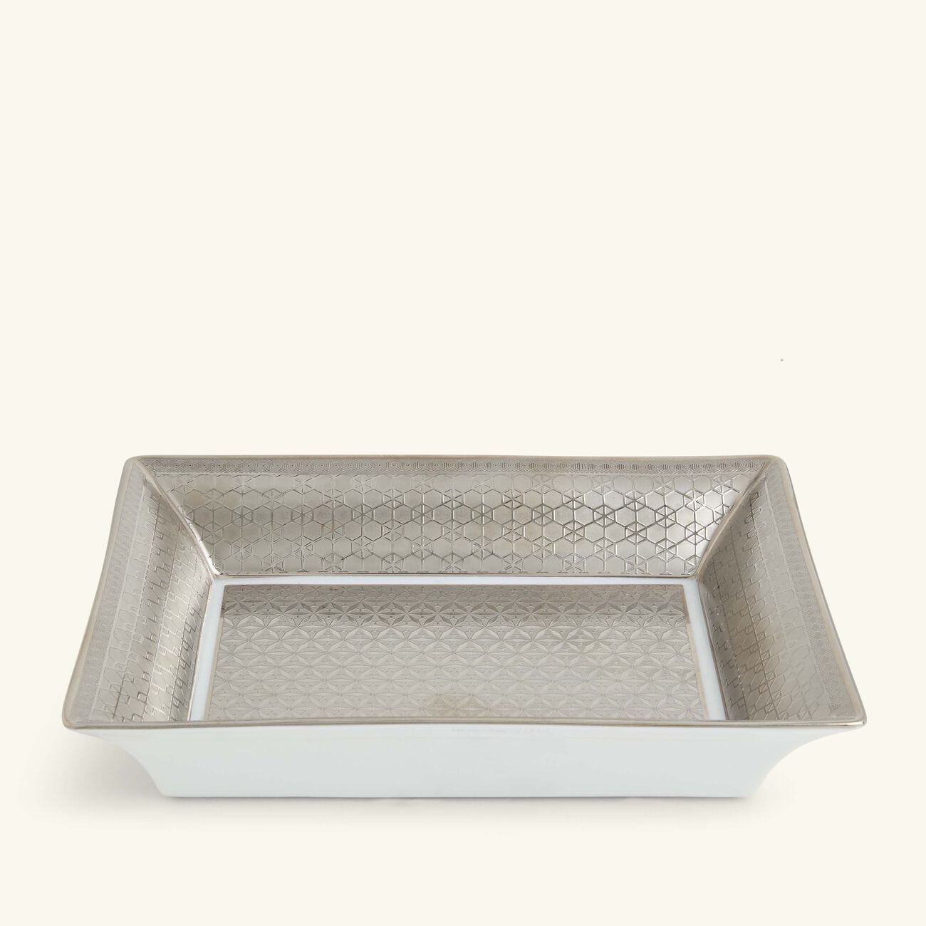 Divine Trinket Tray Rectangular Grey bernardaud divine trinket tray rectangular grey