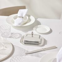 christofle malmaison butter dish silver plated 18cm