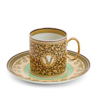 Barocco Mosaic Cup & Saucer 4 Tall, small