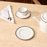 Maille Platine Bread Plate White 16cm bernardaud maille platine bread plate white 16cm