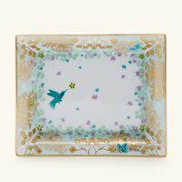 bernardaud feerie ashtray rectangular small blue
