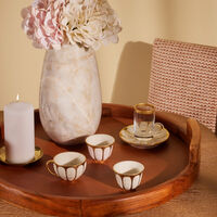 Amour Arabic Tea Cup & Saucer Clear villari amour arabic tea cup saucer clear