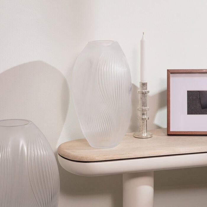 Alize Vase Medium Clear lalique alize vase medium clear