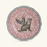 Collection Braquenié Dessert Plate Round Red 21cm Set of 4 bernardaud collection braqueni dessert plate round red 21cm set of 4