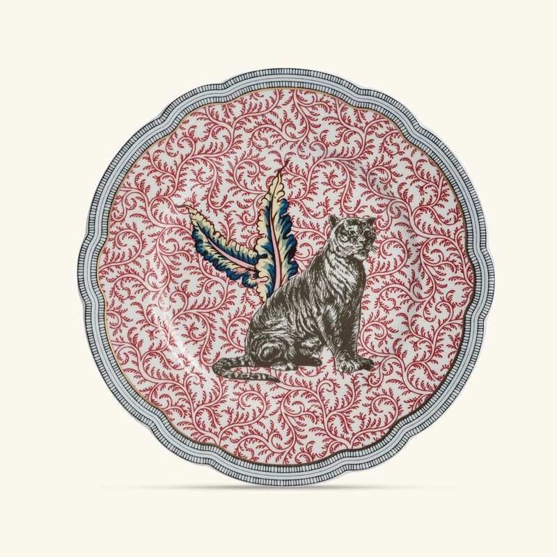 Collection Braquenié Dessert Plate Round Red 21cm Set of 4 bernardaud collection braqueni dessert plate round red 21cm set of 4