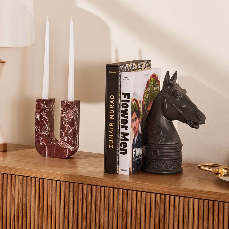 Horse Bookend Black l objet horse bookend black