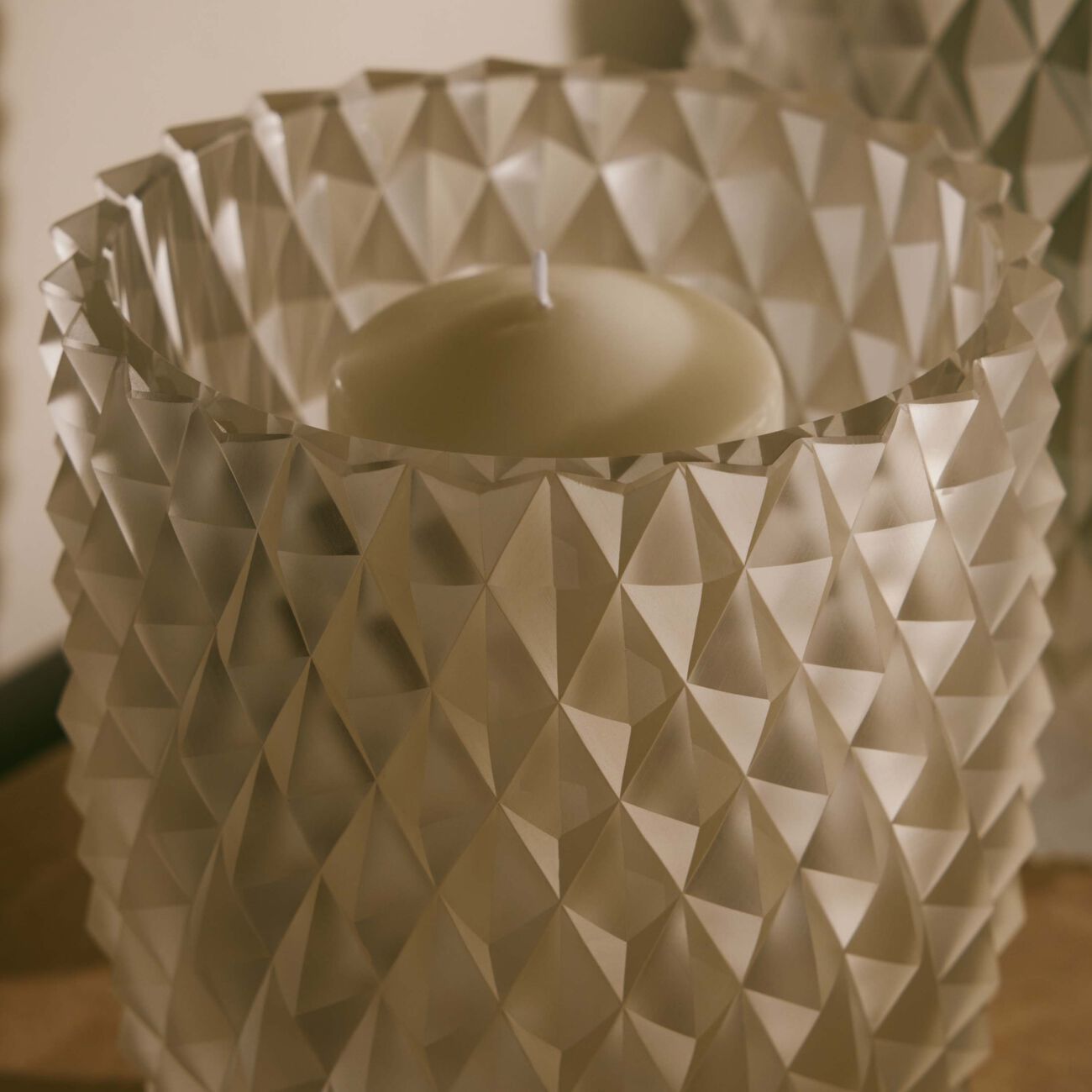 روكل حامل الشموع هيروين كوكو من الكريستال الشفاف