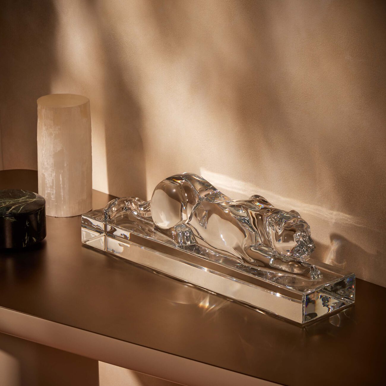 Héritage Panther Sculpture Medium Black baccarat h ritage panther sculpture medium black