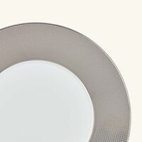 Maille Platine Rim Plate Silver 21cm bernardaud maille platine rim plate silver 21cm