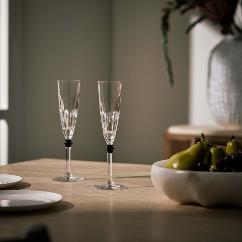 baccarat harcourt eve champagne glass clear