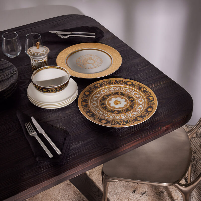 versace medusa gala charger plate round gold 30cm