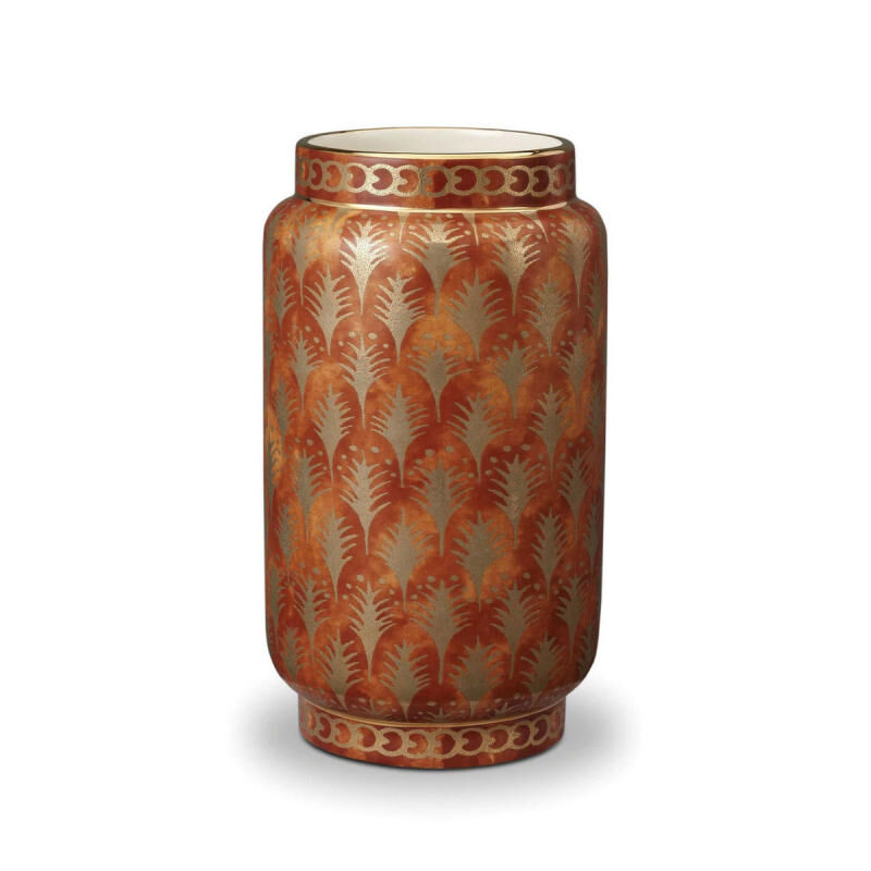 Fortuny Vase Piumette Orange Medium, large