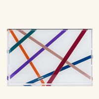 Nastri Tray Rectangluar Large Multicolor missoni home nastri tray rectangluar large multicolor