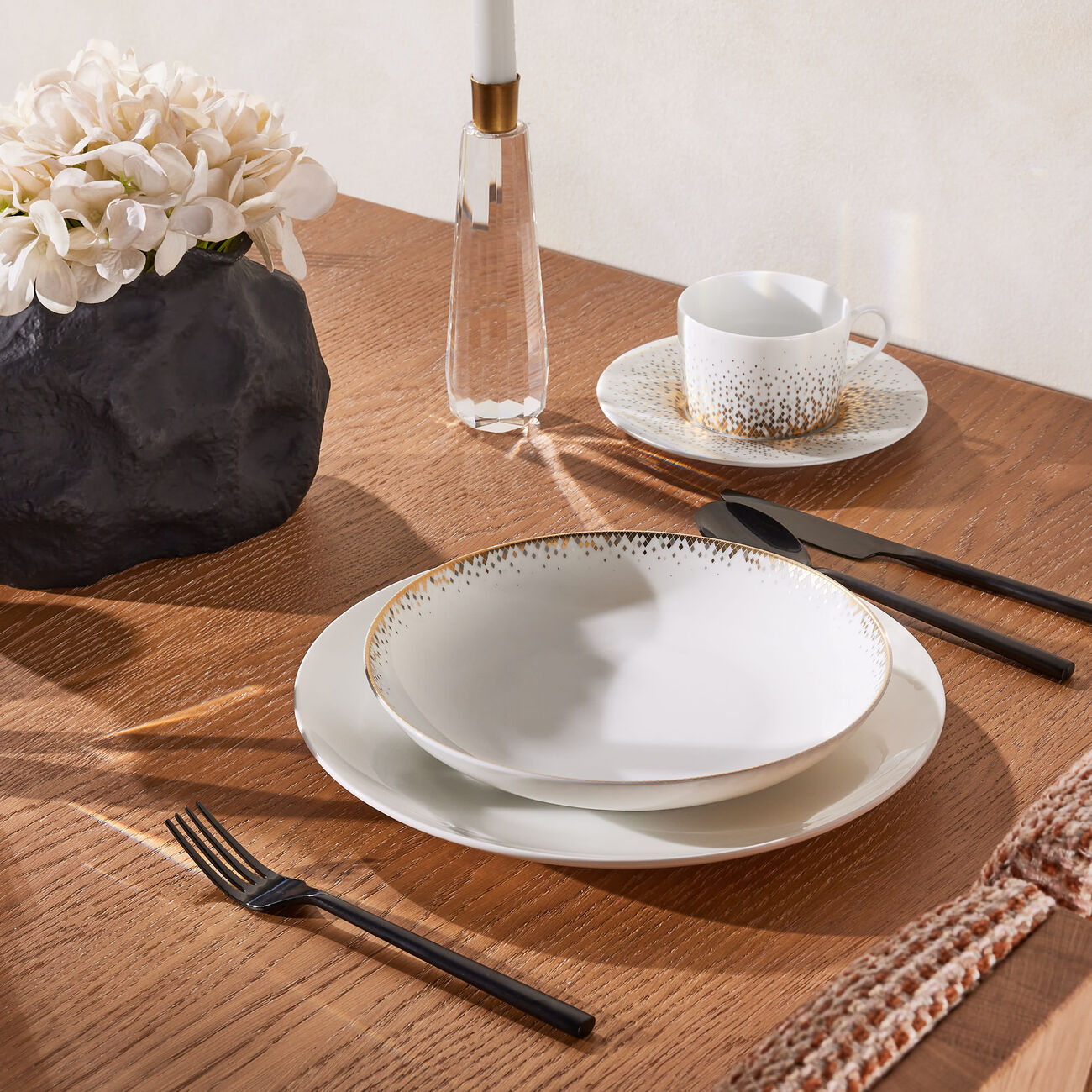 haviland souffle d or soup plate gold 21cm