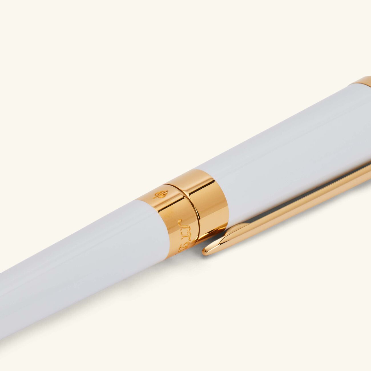 st dupont liberte rollerball pen white