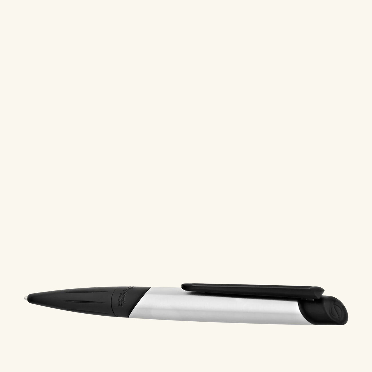 st dupont defi millennium ballpoint pen silver