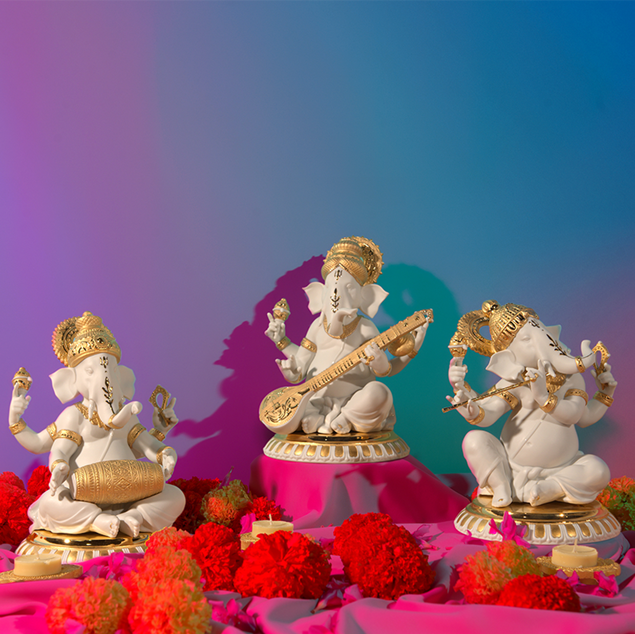 Ganesha Idols Gifting Set lladro ganesha idols gifting set