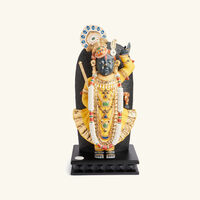 Lord Shrinathji Sculpture Medium Black Limited Edition lladro lord shrinathji sculpture medium black limited edition