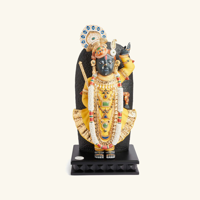 Lord Shrinathji Sculpture Medium Black Limited Edition lladro lord shrinathji sculpture medium black limited edition