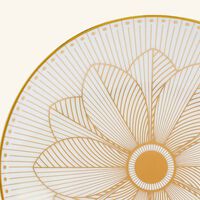 كريستوفل طبق الخبز مالميزون إمبيريال دائري ذهبي 16 سم