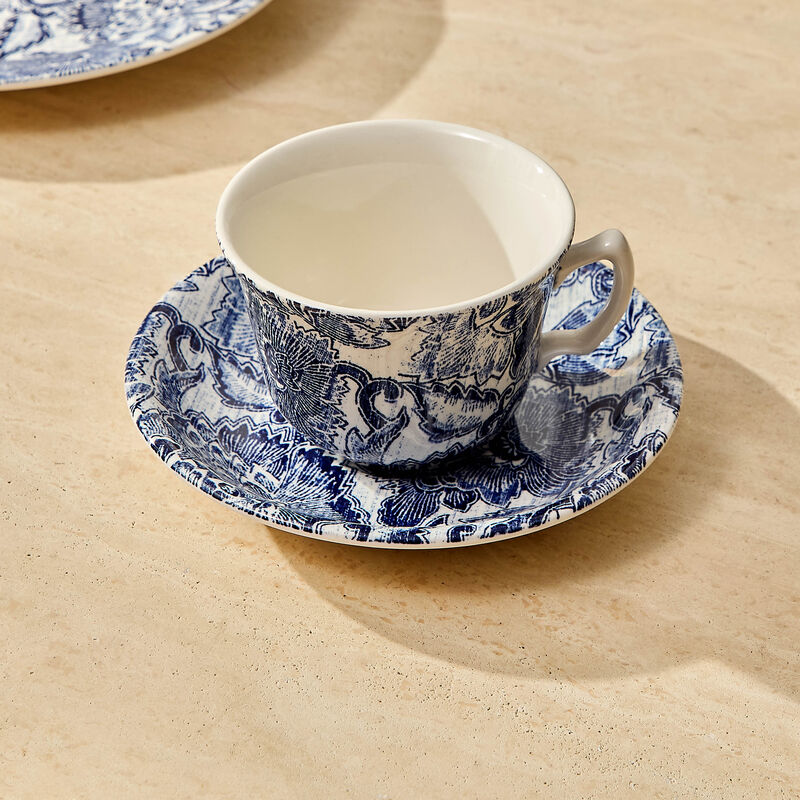 ralph lauren home faded peony tea cups   saucers set of 2