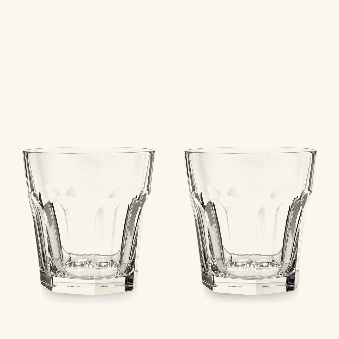 baccarat harcourt drinking glass clear set of 2