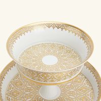 bernardaud venise 2 tiers tray gold