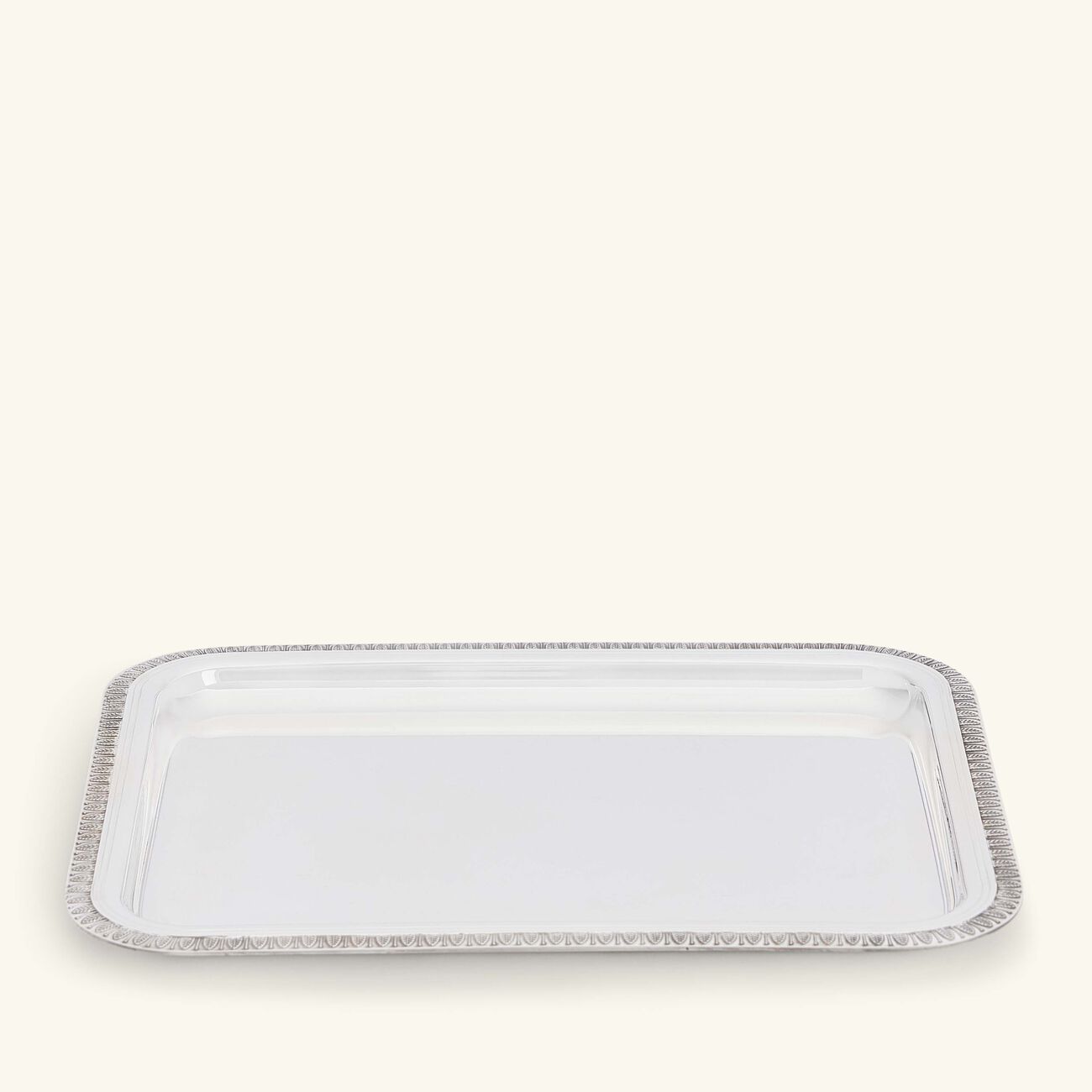 كريستوفل صينية الضيافة مالميزون مستطيلة صغيرة باللون الفضي 20 سم