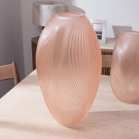 lalique alize vase extra large pink