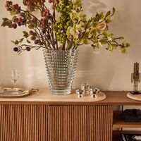 baccarat eye vase round large clear