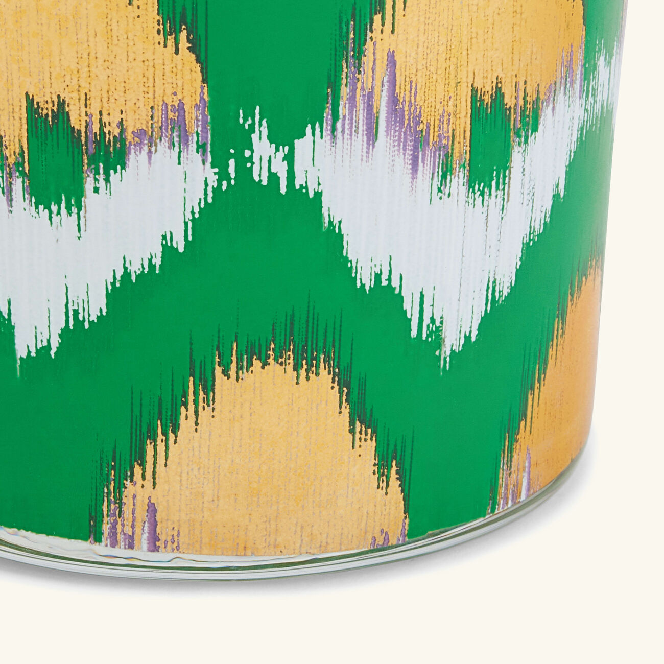 Ikat Tumbler Glass Green les ottomans ikat tumbler glass green